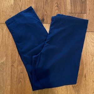 Navy Blue unisex drawstring scrub pants size small